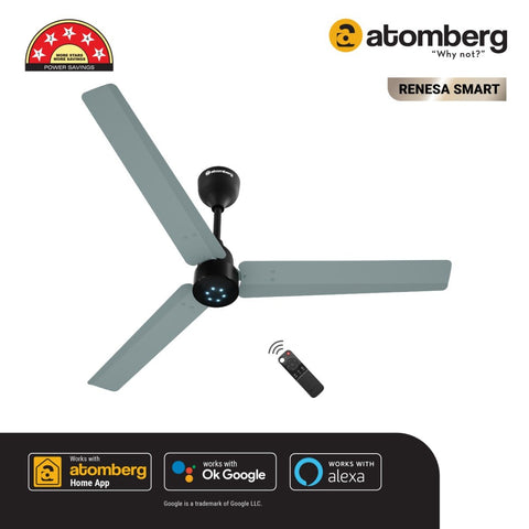 Atomberg Renesa Smart 1200mm BLDC Motor 5 Star Rated Ceiling Fan with IoT and Remote