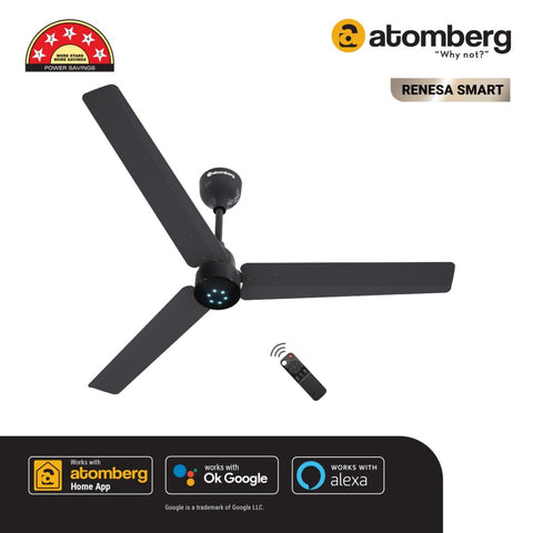 Atomberg Renesa Smart 1200mm BLDC Motor 5 Star Rated Ceiling Fan with IoT and Remote