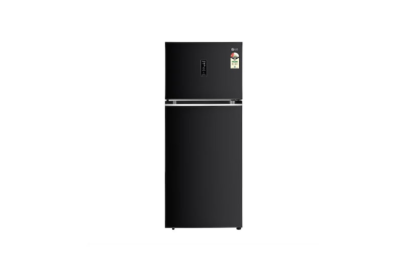 LG 466 Litres  Double Door Refrigerator - GL-T492MESY, Smart Inverter Compressor, Wi-Fi, Door Cooling™, Ebony Sheen Finish, 2-Star

